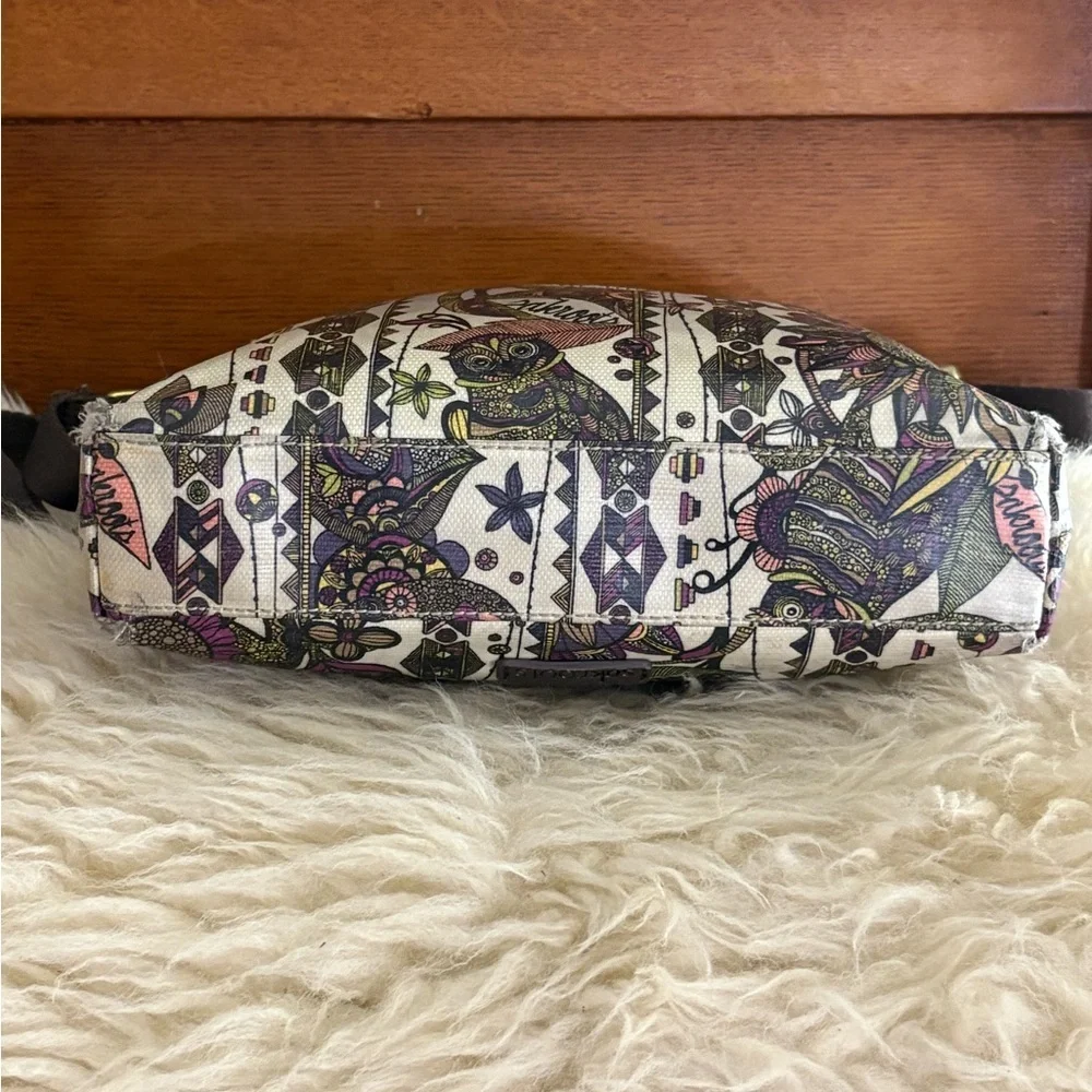 Sakroots ‘Sky Spirit Desert Owl’ Artist Circle Coated Canvas Crossbody Bag